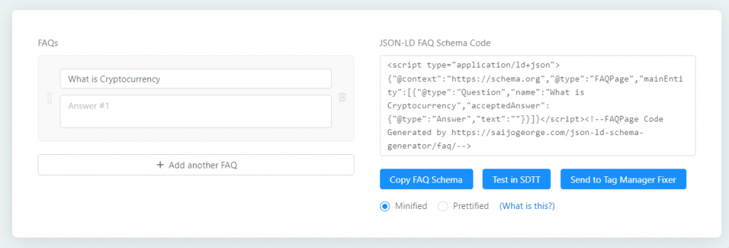 Generator schematu FAQPage JSON-LD